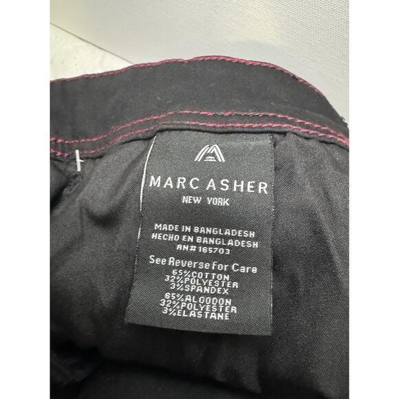 Marc Asher Men's Shorts Superior Stretch Slim Fit - Black - Size 36 - NWT - Picture 10 of 11